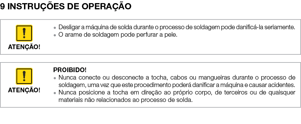 9 INSTRU ES DE OPERA  O 